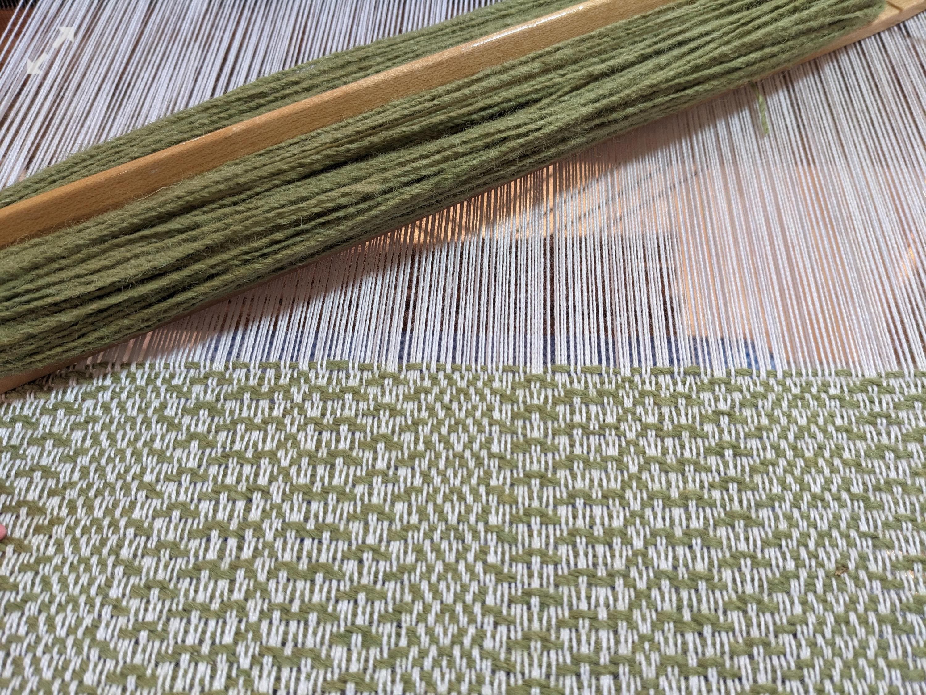 Handwoven Table Runner | Lime Cream | Artisan Dining Table Decor | Woven Table Runner | Handmade In Canada