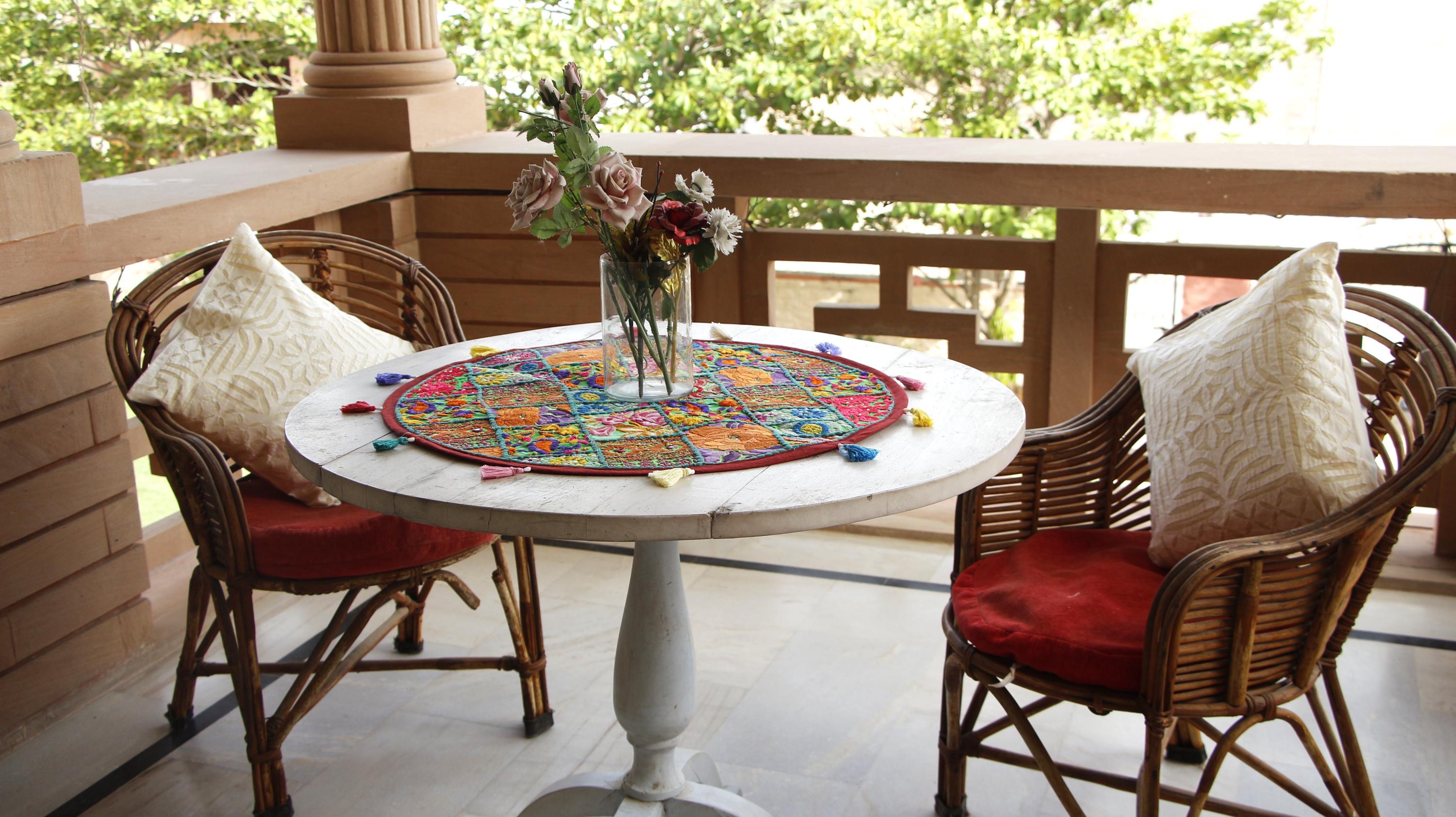 Handmade Patchwork Round Table Runner