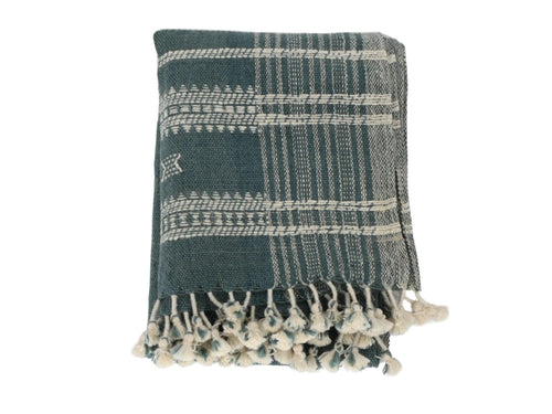 Embroidered Bhujodi Table Runner | Handmade Woven Farmhouse Linens | Weddings & Boho Decor