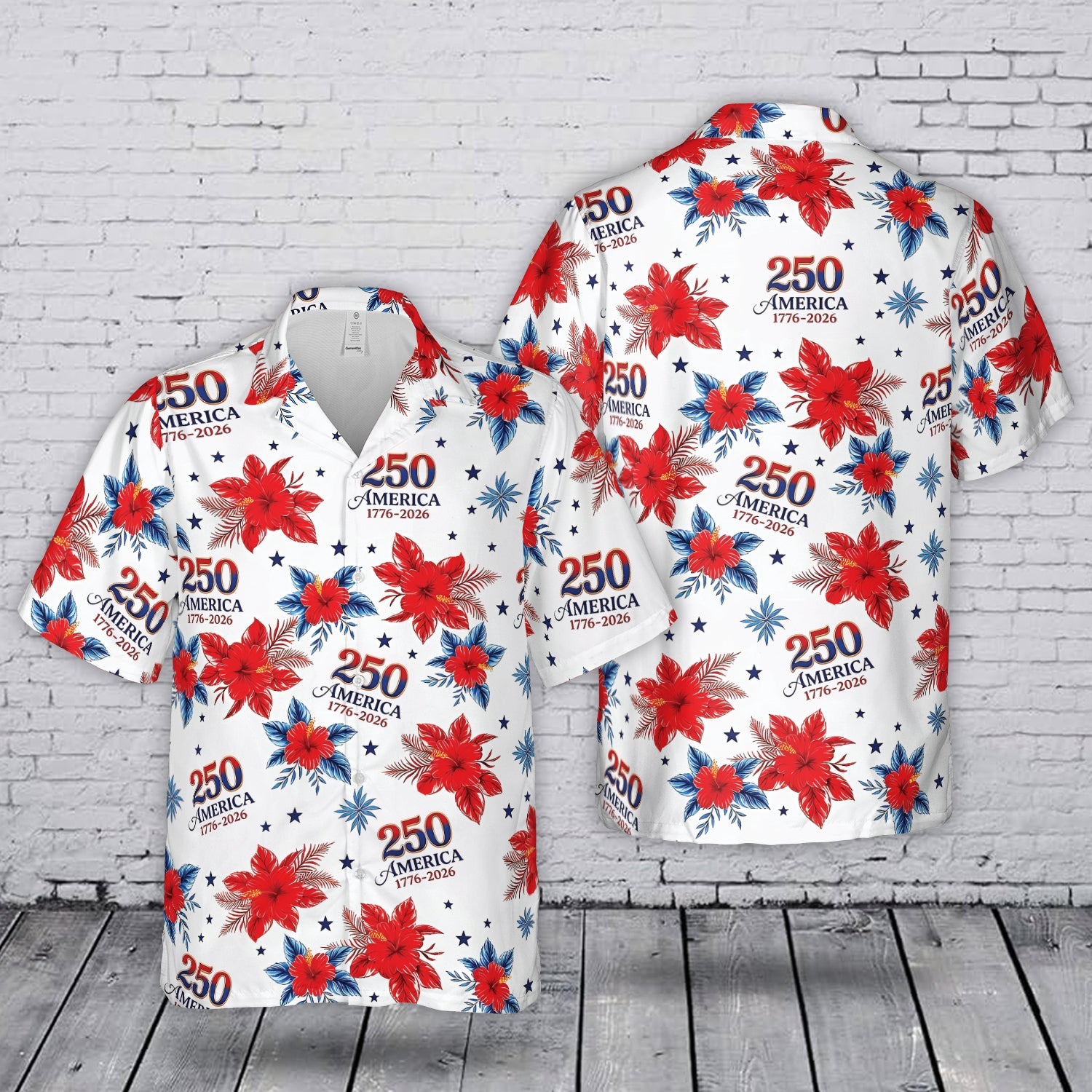 American 250th Anniversary 1776-2026, Independence Day, USA 4th July Hawaiian Shirt