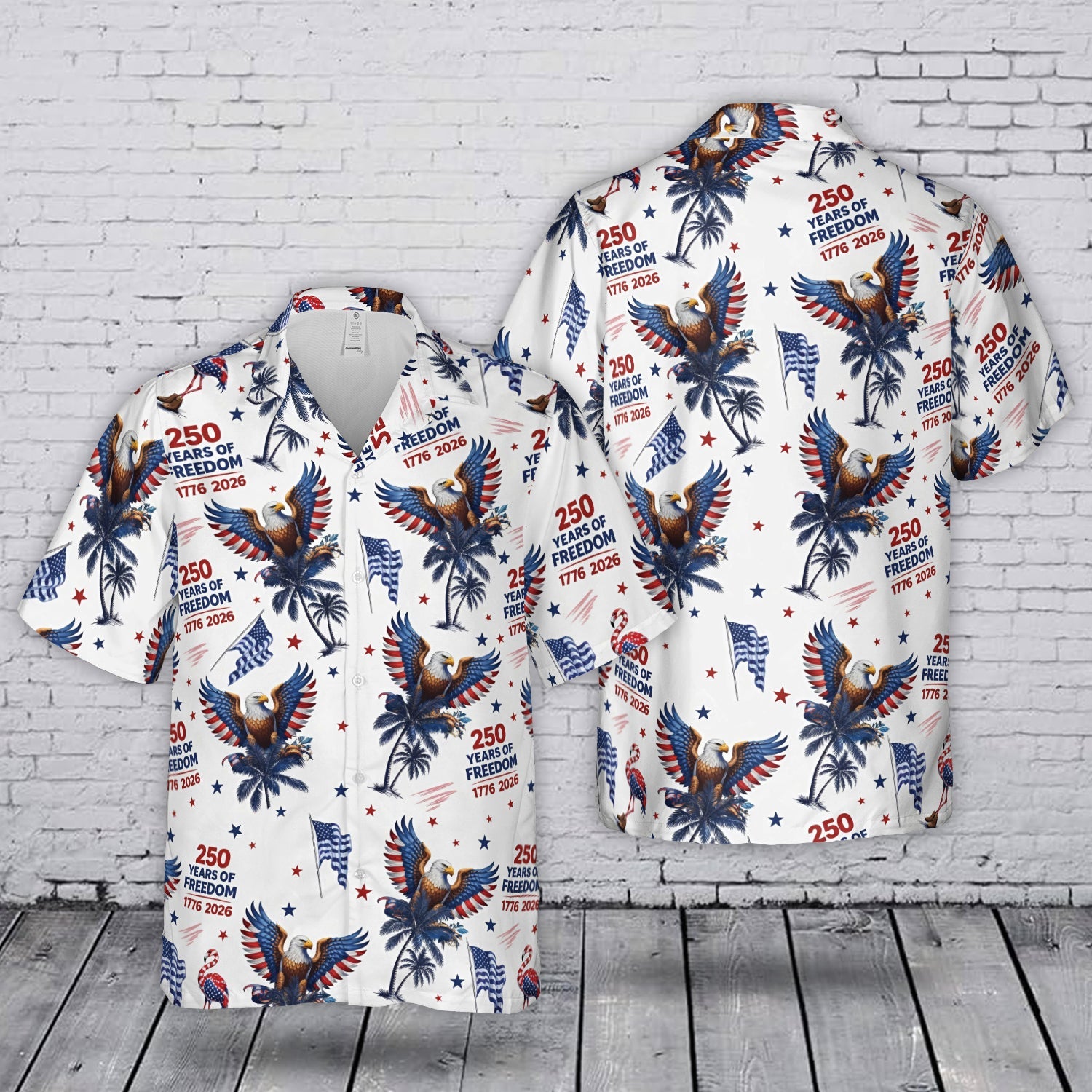 American 250th Anniversary 1776-2026, Independence Day, USA 4th July Hawaiian Shirt